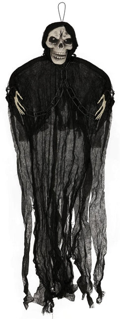 Halloween Skelet Hangend Met Licht 90cm van Fiestas Guirca koop je bij Partywinkel