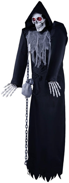 Halloween Skelet Met Geluid En Beweging 2,5m van Fiestas Guirca koop je bij Partywinkel