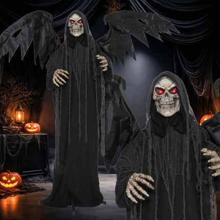Halloween Skelet Met Licht, Geluid En Beweging 1,7m van Fiestas Guirca koop je bij Partywinkel