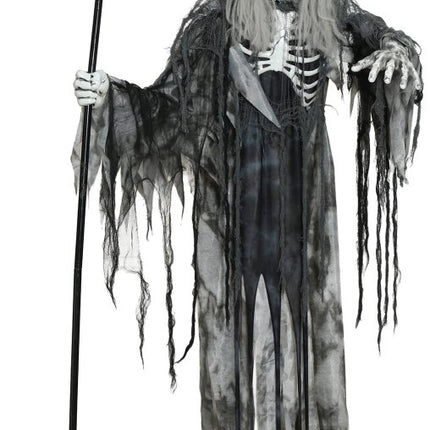 Halloween Skelet Vliegend Met Licht, Geluid En Beweging 2,05m van Fiestas Guirca koop je bij Partywinkel