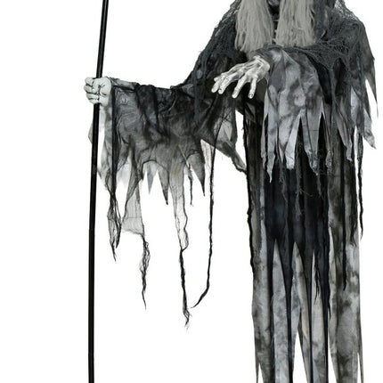Halloween Skelet Vliegend Met Licht, Geluid En Beweging 2,05m van Fiestas Guirca koop je bij Partywinkel