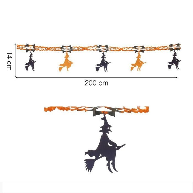 Halloween Slinger Heks 2m van Fiestas Guirca koop je bij Partywinkel