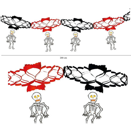 Halloween Slinger Skelet Onderhangers 2m van Fiestas Guirca koop je bij Partywinkel