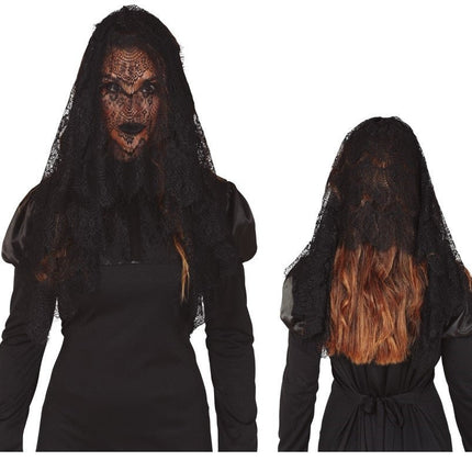 Halloween Sluier Zwart van Fiestas Guirca koop je bij Partywinkel