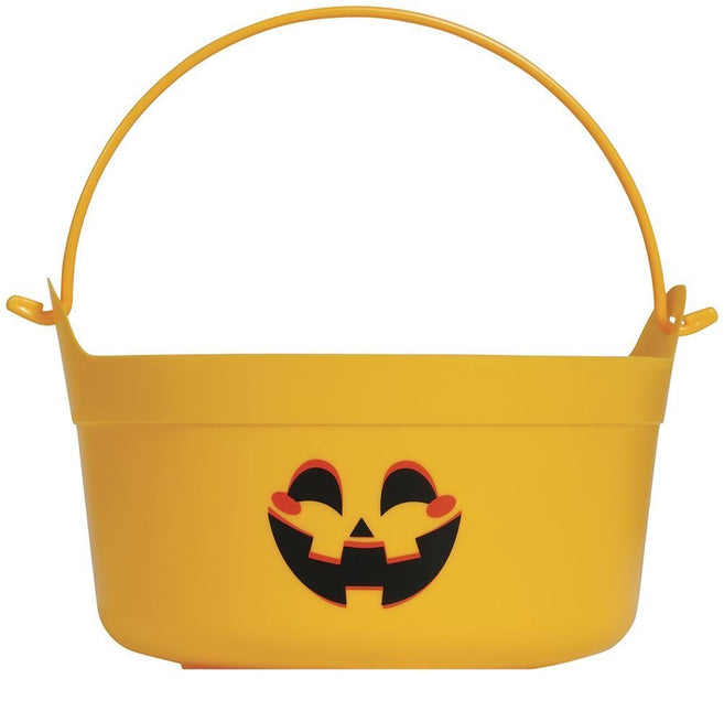 Halloween Snoepbakje Oranje Pompoen 24cm van Fiestas Guirca koop je bij Partywinkel
