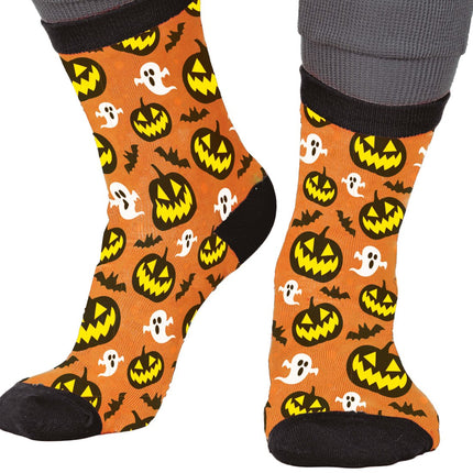 Halloween Sokken Pompoen En Geesten van Fiestas Guirca koop je bij Partywinkel