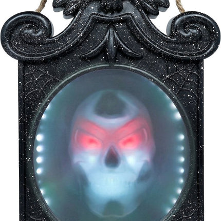 Halloween Spiegel Met Beeld, Licht En Beweging 45cm van Fiestas Guirca koop je bij Partywinkel