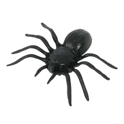 Halloween Spinnen Set 10cm 4 delig van Fiestas Guirca koop je bij Partywinkel