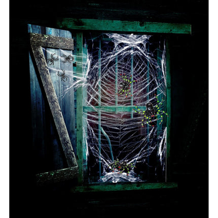 Halloween Spinnenweb Met Spinnen van Widmann koop je bij Partywinkel