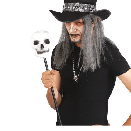 Halloween Staf Schedel 60cm van Fiestas Guirca koop je bij Partywinkel
