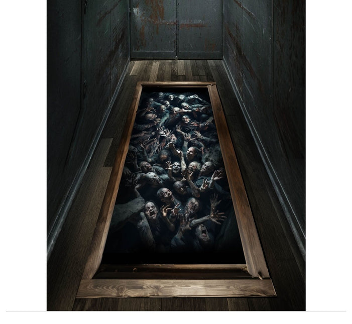 Halloween Sticker Zombies 90cm van Fiestas Guirca koop je bij Partywinkel