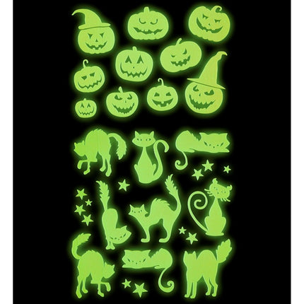 Halloween Stickers Glow In The Dark 21cm van Widmann koop je bij Partywinkel