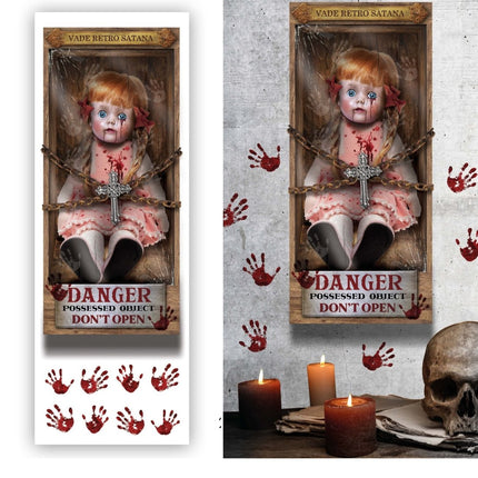 Halloween Muurstickers Killer Pop 70cm 9 delig van Fiestas Guirca koop je bij Partywinkel