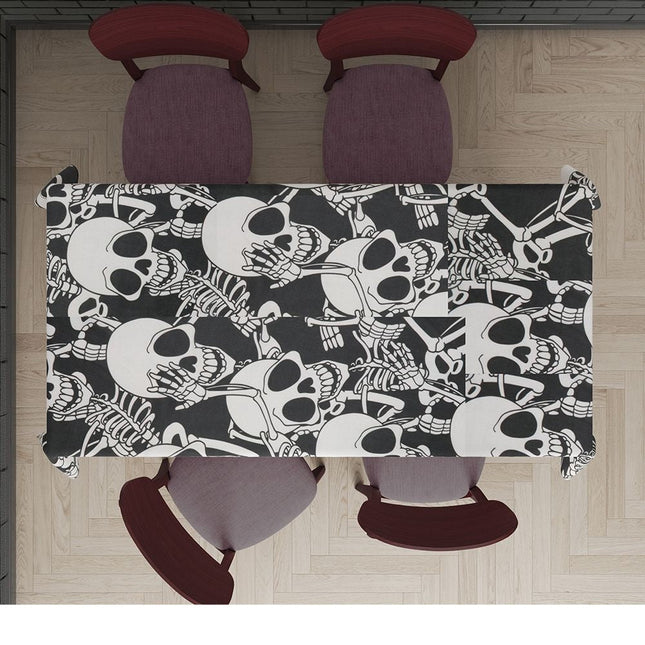 Halloween Tafelkleed Doodshoofd 1,77m van Fiestas Guirca koop je bij Partywinkel