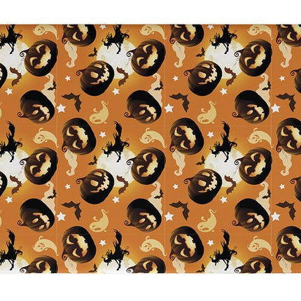 Halloween Tafelkleed Pompoen 2,74m van Fiestas Guirca koop je bij Partywinkel