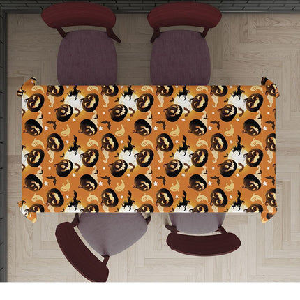 Halloween Tafelkleed Pompoen 2,74m van Fiestas Guirca koop je bij Partywinkel