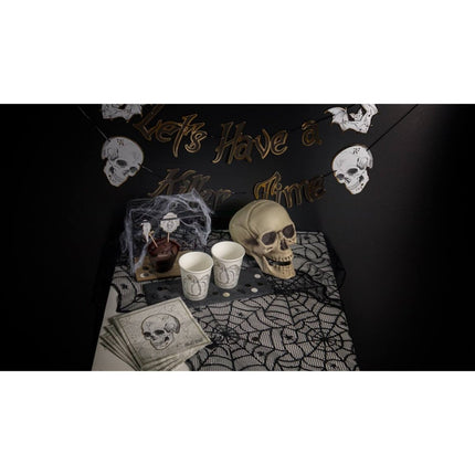 Halloween Tafelloper Spinnenwebben 1,85cm van Folat koop je bij Partywinkel