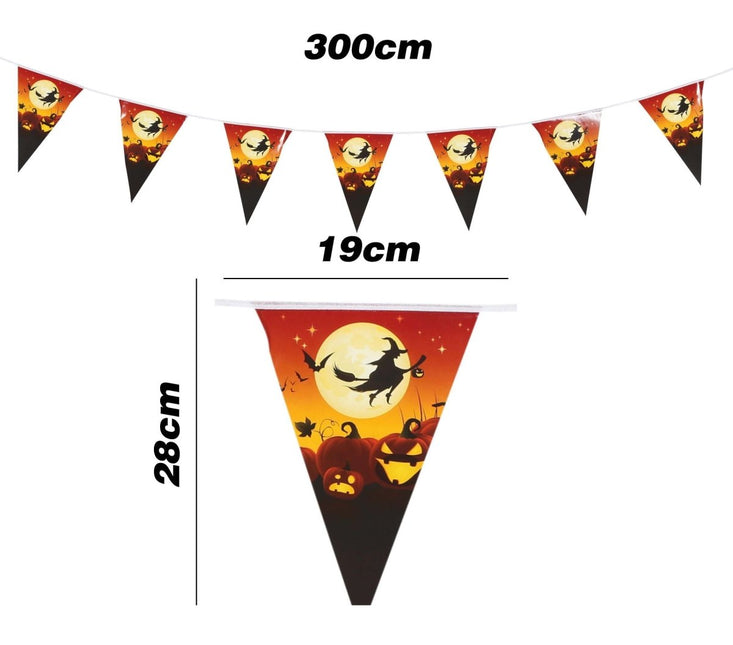 Halloween Vlaggenlijn Heksen van Fiestas Guirca koop je bij Partywinkel