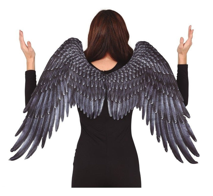Halloween Vleugels Stof Grijs 1,05m van Fiestas Guirca koop je bij Partywinkel