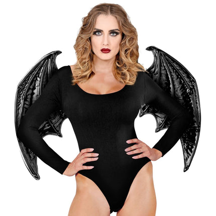 Halloween Vleugels Zwart Vleermuis van Widmann koop je bij Partywinkel