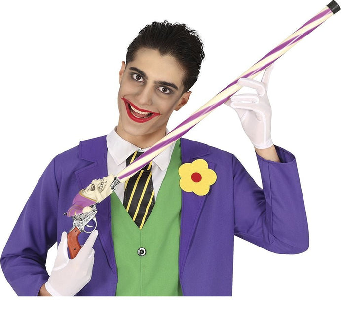 Halloween Wandelstok Joker 90cm van Fiestas Guirca koop je bij Partywinkel