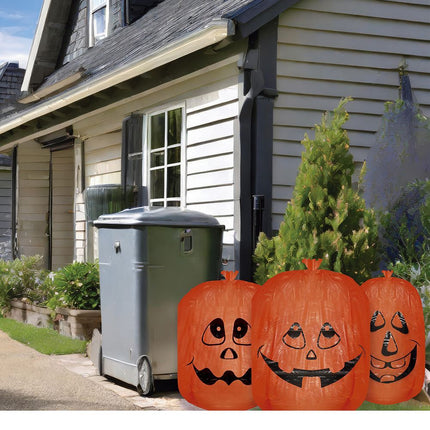 Halloween Zak Pompoen 3st van Fiestas Guirca koop je bij Partywinkel