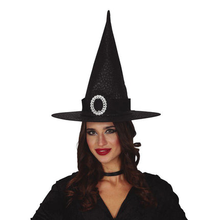 Halloween Zwarte Heksenhoed van Fiestas Guirca koop je bij Partywinkel