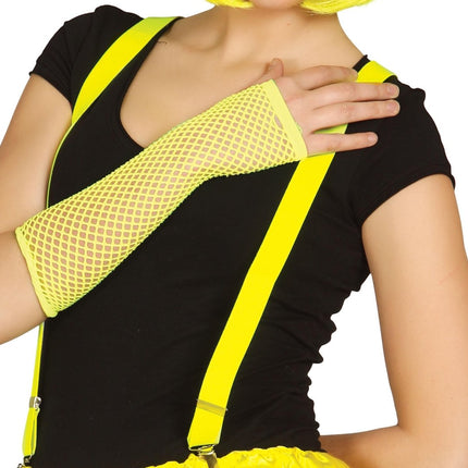 Handschoen Visnet Neon Geel van Fiestas Guirca koop je bij Partywinkel