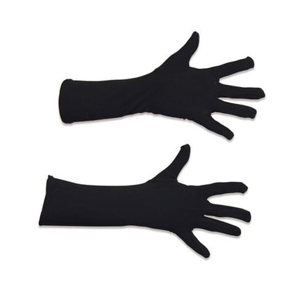 Handschoenen Deluxe Zwart 40cm van Haza Witbaard koop je bij Partywinkel