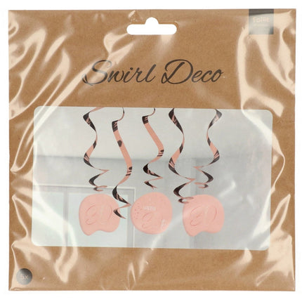 Hangdecoratie 30 Jaar Rose Goud 75cm 5st van Folat koop je bij Partywinkel