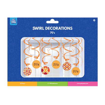 Hangdecoratie 70'S 70cm van Paper Dreams koop je bij Partywinkel