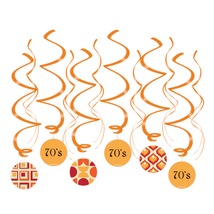 Hangdecoratie 70'S 70cm van Paper Dreams koop je bij Partywinkel