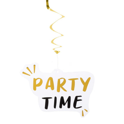 Hangdecoratie Party Time Dubbelzijdig 85cm van Boland koop je bij Partywinkel