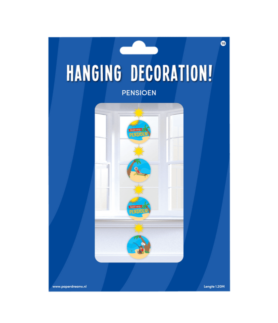 Hangdecoratie Pensioen 120cm van Paper Dreams koop je bij Partywinkel
