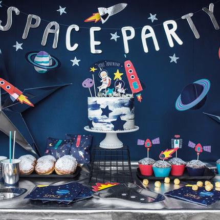 Hangdecoratie Space 5st van Partydeco koop je bij Partywinkel
