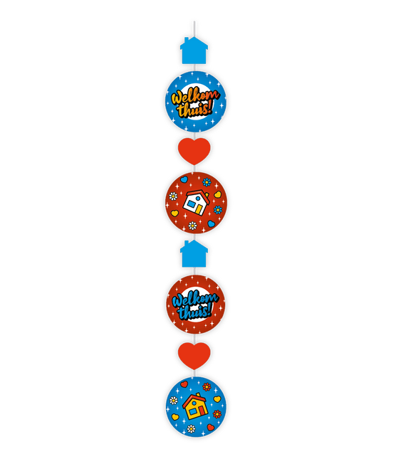 Hangdecoratie Welkom Thuis 120cm van Paper Dreams koop je bij Partywinkel