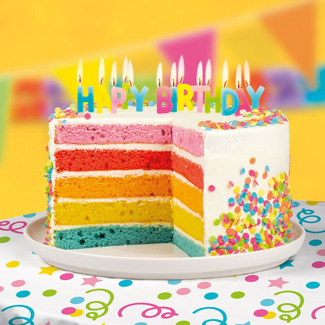 Happy Birthday Kaarsen 13st van Boland koop je bij Partywinkel