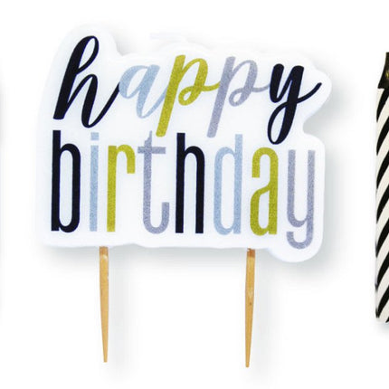 Happy Birthday Kaarsen Gekleurd 13st van Unique koop je bij Partywinkel