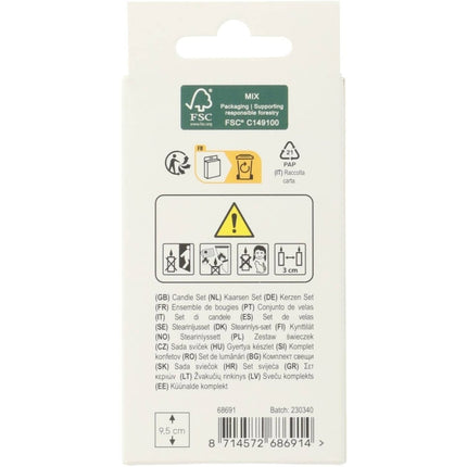 Happy Birthday Kaarsen Zwart van Folat koop je bij Partywinkel