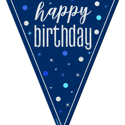 Happy Birthday Slinger Blauw 2,5m van Unique koop je bij Partywinkel