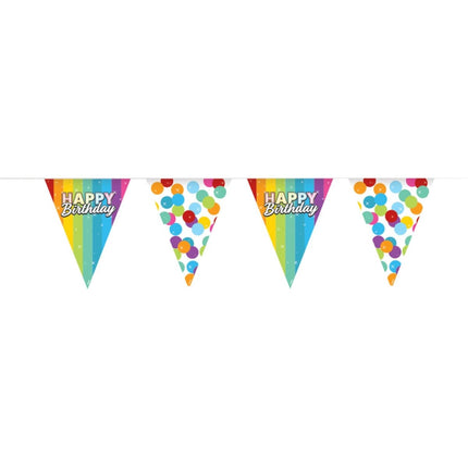 Happy Birthday Slingers Regenboog Confetti 6m van Folat koop je bij Partywinkel