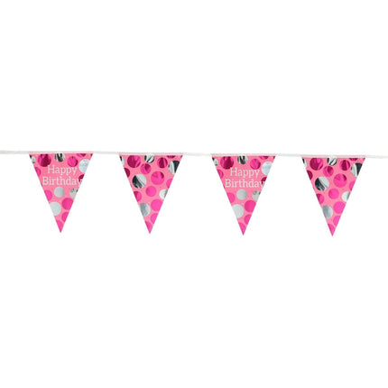 Happy Birthday Slingers Roze 4m van Folat koop je bij Partywinkel