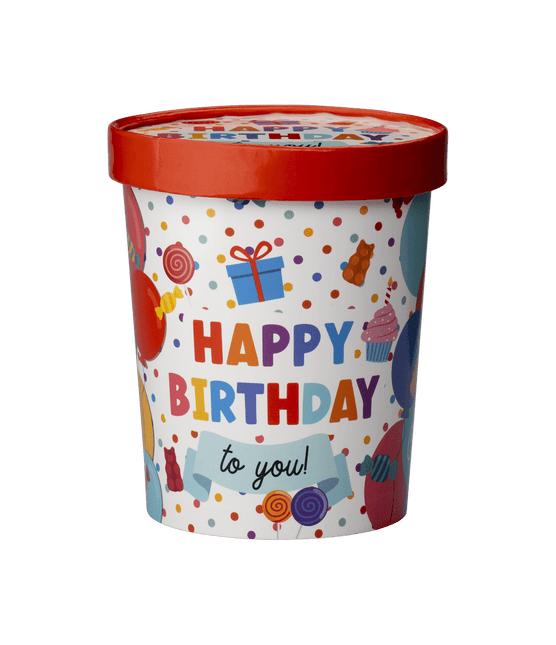 Happy Birthday Snoepbakje 12cm van Paper Dreams koop je bij Partywinkel