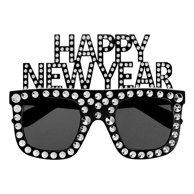 Happy New Year Bril Glitters van Boland koop je bij Partywinkel
