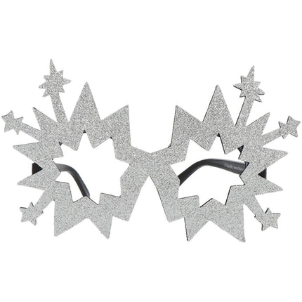 Happy New Year Bril Zilver Vuurwerk van Folat koop je bij Partywinkel