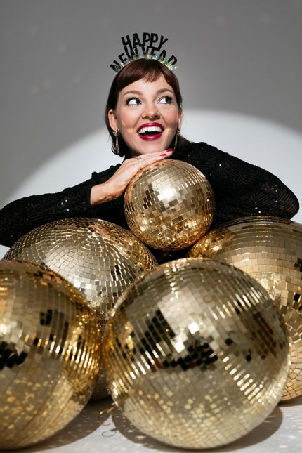 Happy New Year Haarband 15,5cm van Partydeco koop je bij Partywinkel