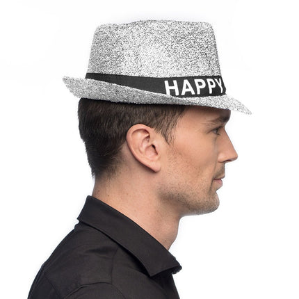 Happy New Year Hoed Glitter van Boland koop je bij Partywinkel