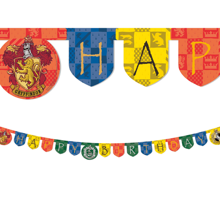Harry Potter Happy Birthday Banner 2m van Procos koop je bij Partywinkel