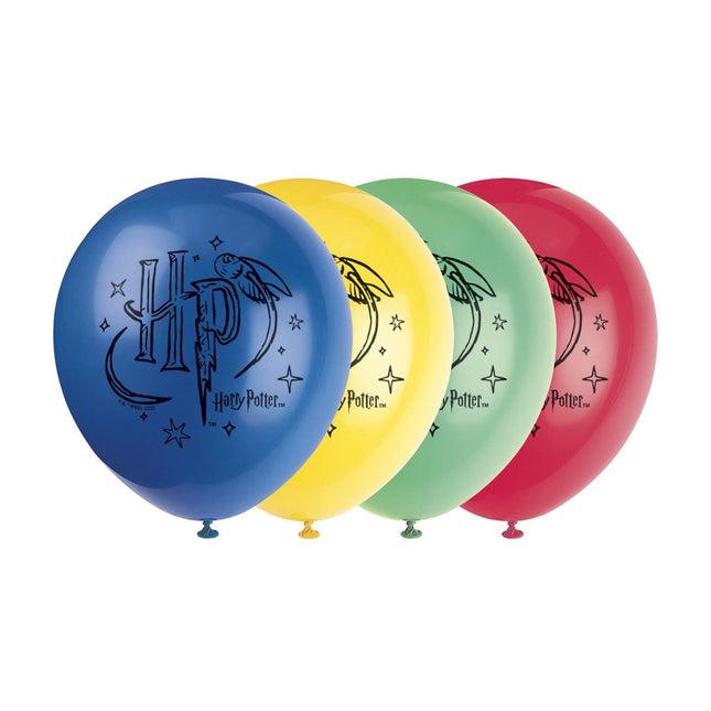 Harry Potter Latex Ballonnen 26cm 8st van Unique koop je bij Partywinkel