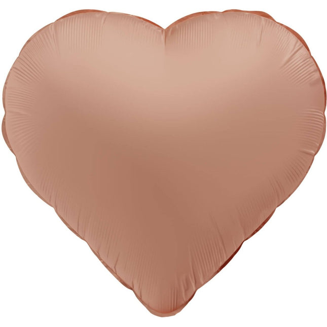 Hart Helium Ballon Roze Leeg 45cm van Folat koop je bij Partywinkel